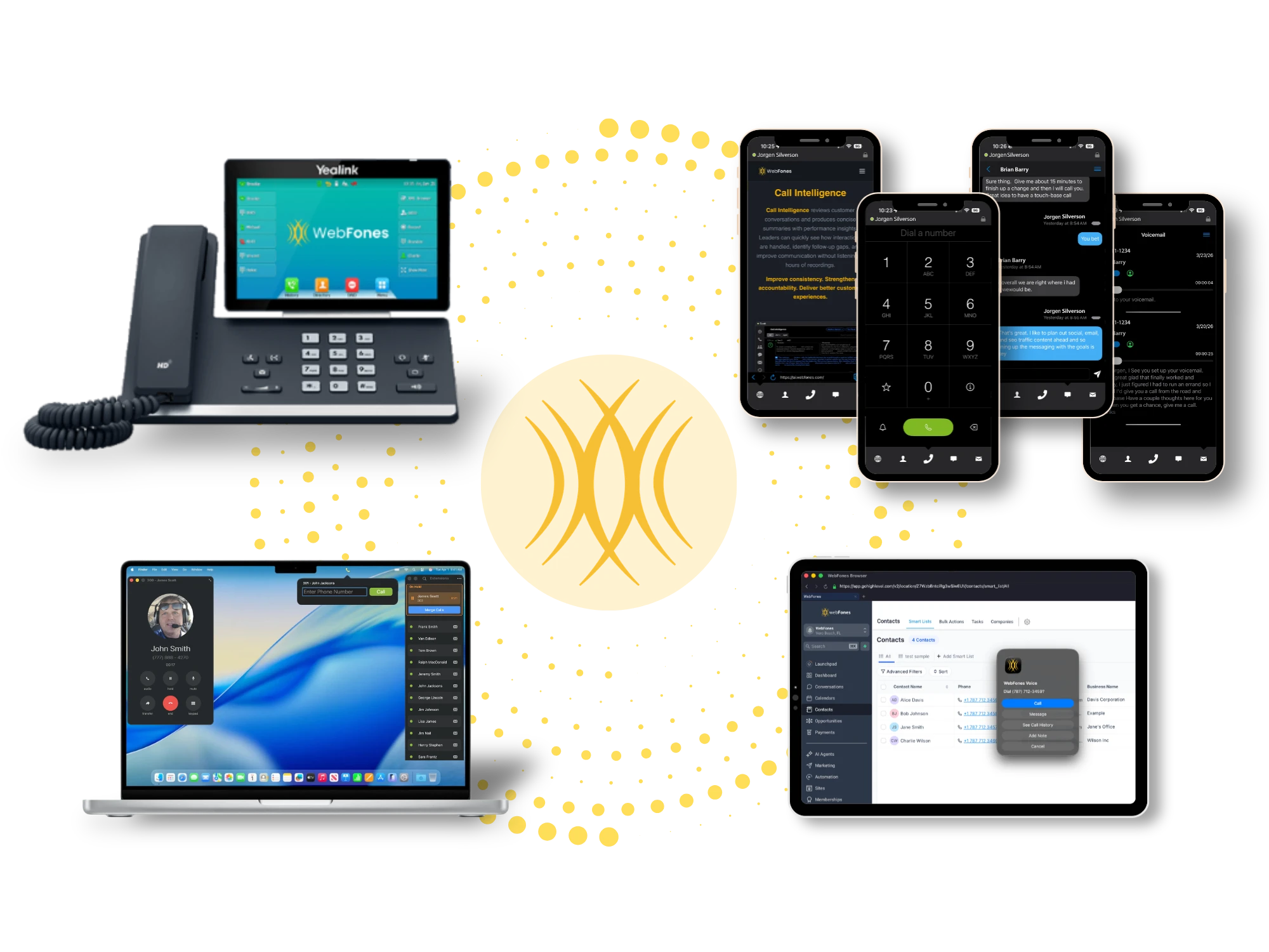 WebFones intelligent communications across desk phones, Mac, iPhone, iPad, and browser